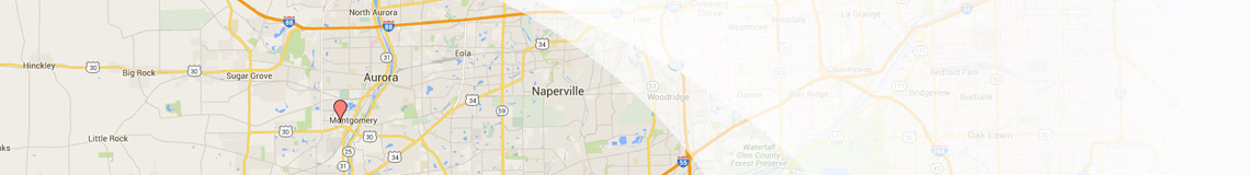 Our service area on Google Maps